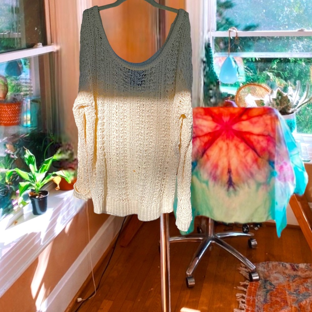 american eagle beachy woven sweater 🌊 - Picture 4 of 6